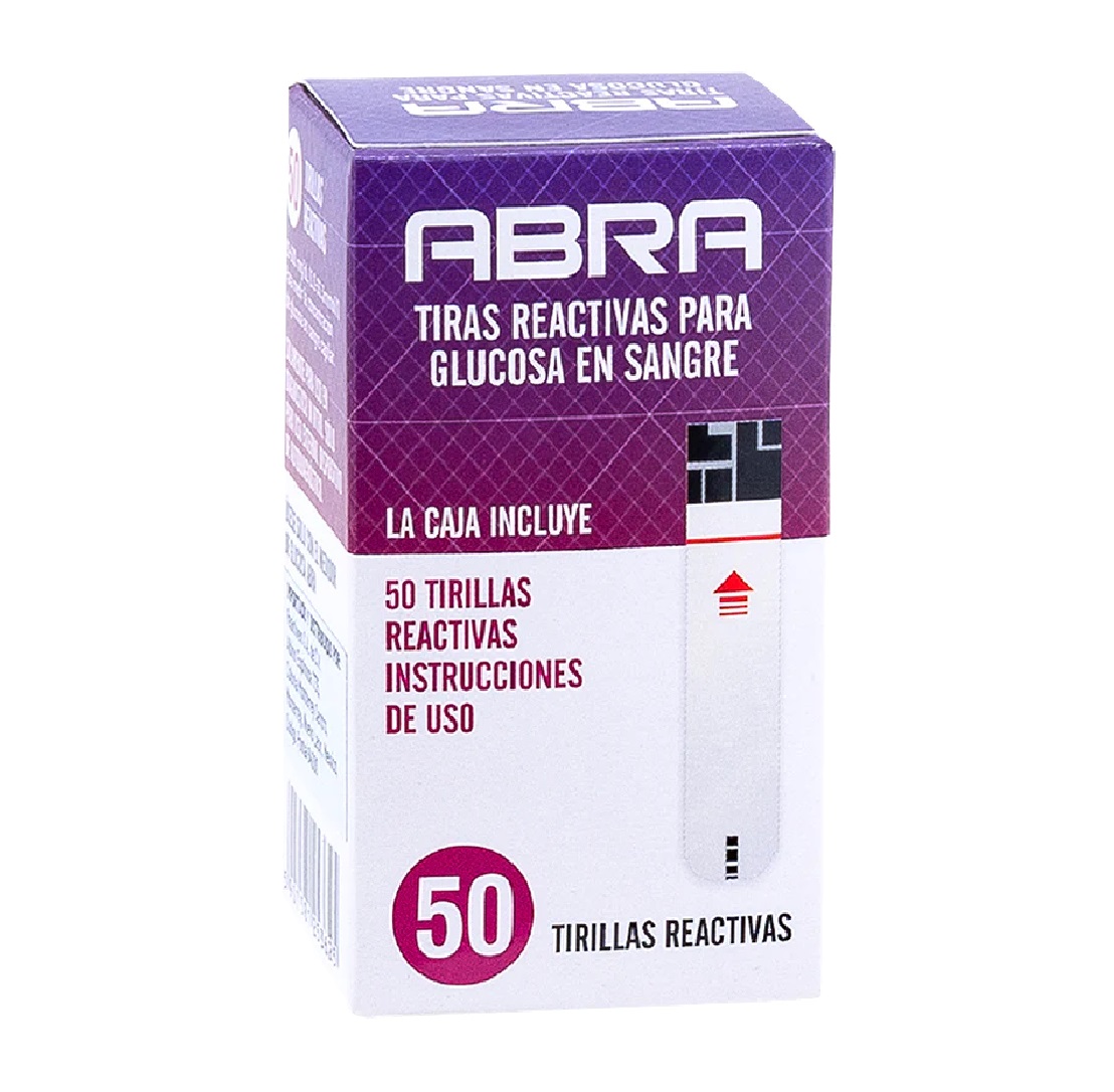 Tiras Reactivas De Glucosa Para Glucómetro Caja Con 50 Pzas