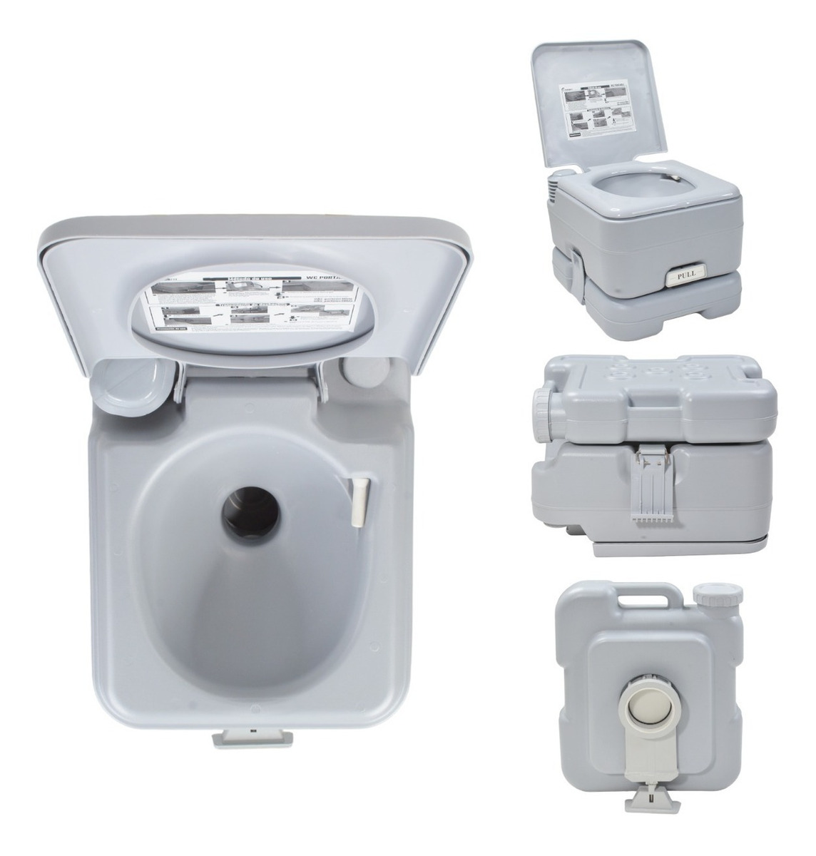 Baño Portatil Inodoro Sanitario Escusado WC 20 Litros