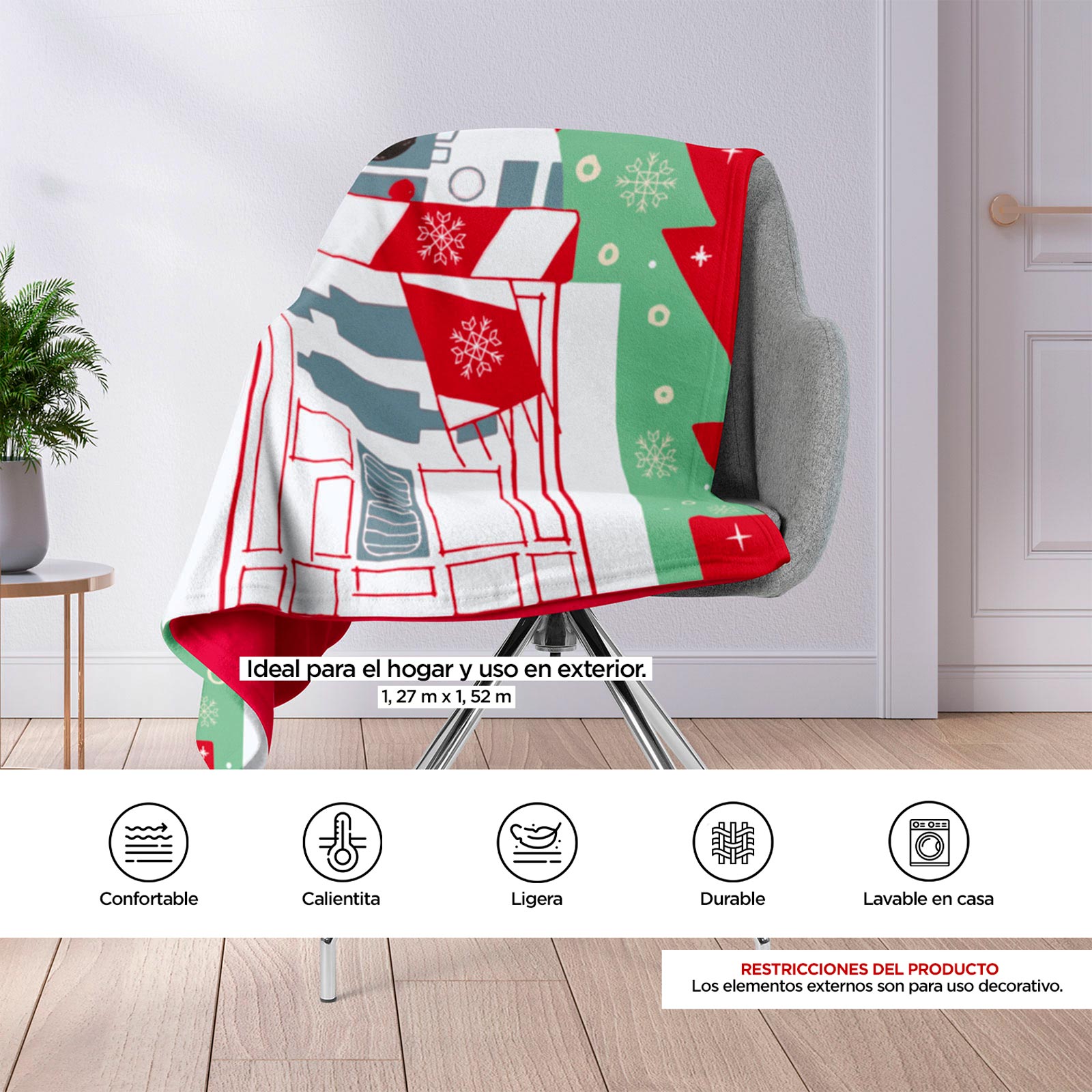 Cobertor Frazada Star Wars Christmas