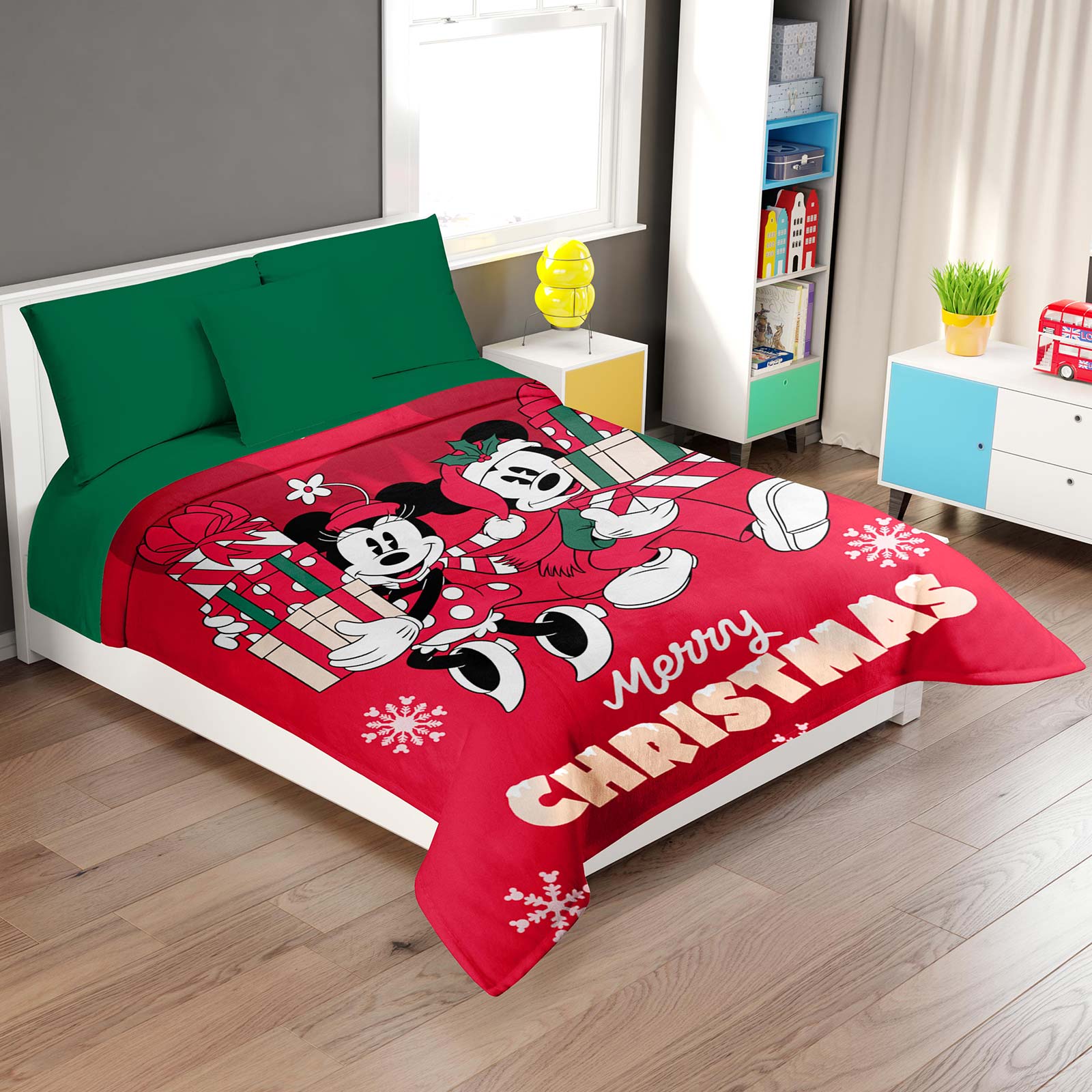 Cobertor Matrimonial Regalos mickey & minnie