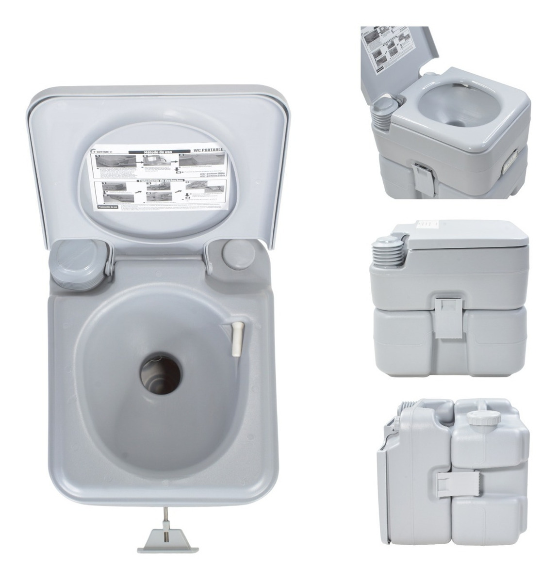 Baño Portatil Inodoro Sanitario Escusado WC 10 Litros