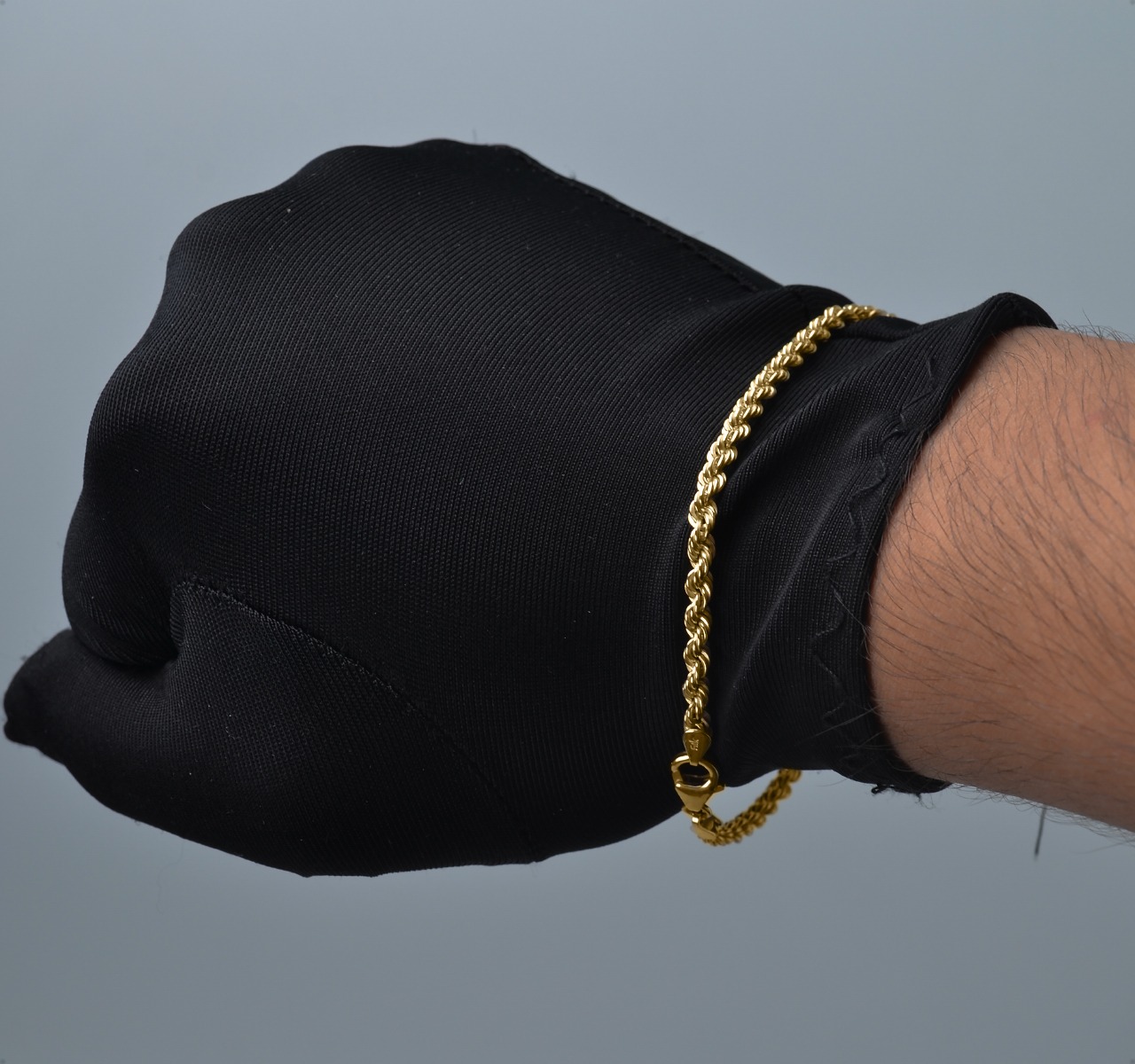 Pulsera Torzal Esclava Oro 10k Kilates Italiano 21cm - 3.3mm