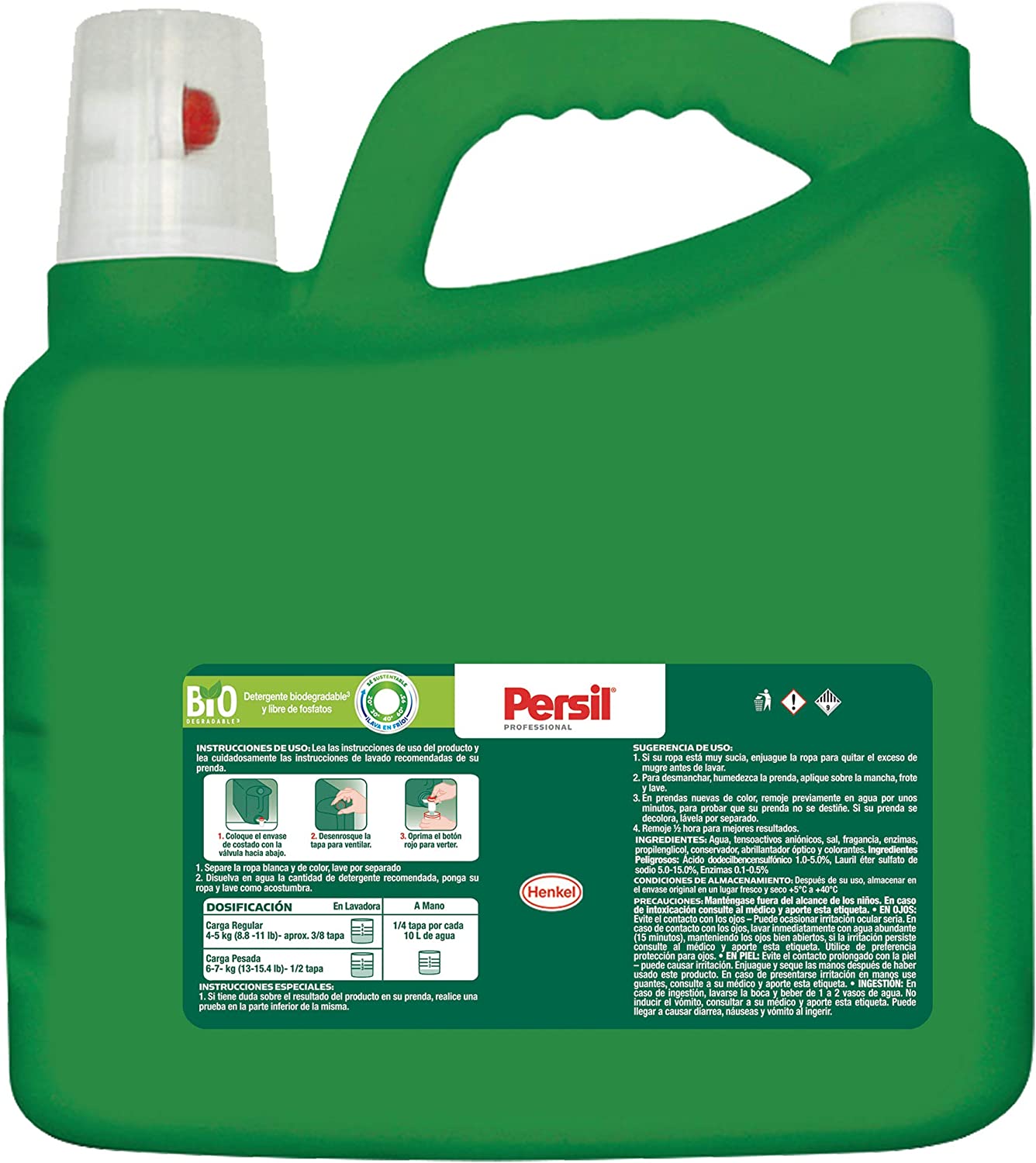 Detergente Líquido Persil Gel Universal Acción Profunda Plus, Remoción de Manchas Incrustadas 6.64 Litros