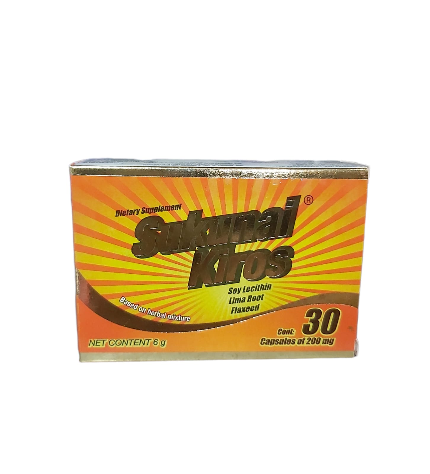 Sukunai Kiros 30 caps 200 mg c/u