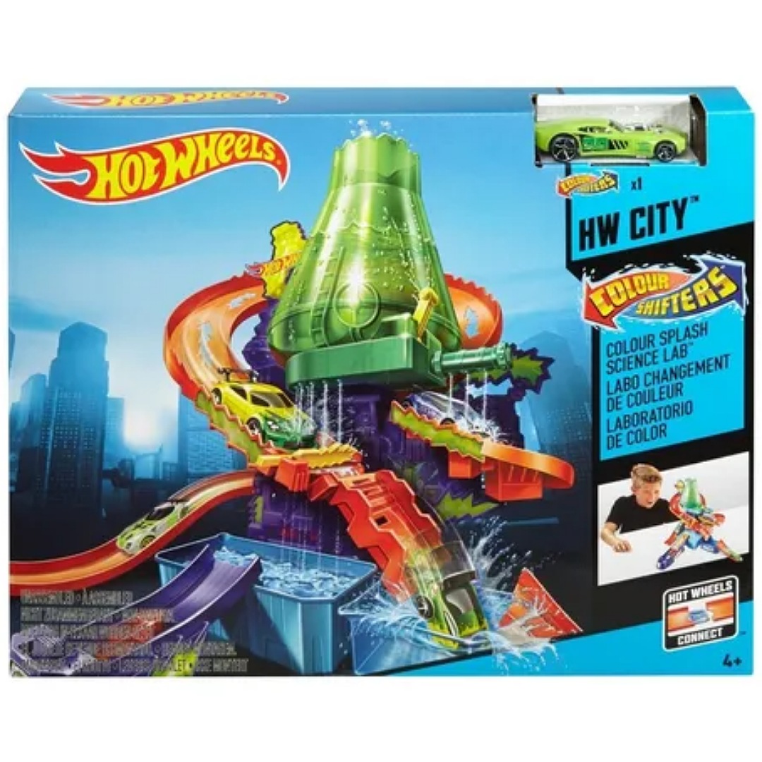 Pista De Juguete Hot Wheels Shifters Laboratorio Científico