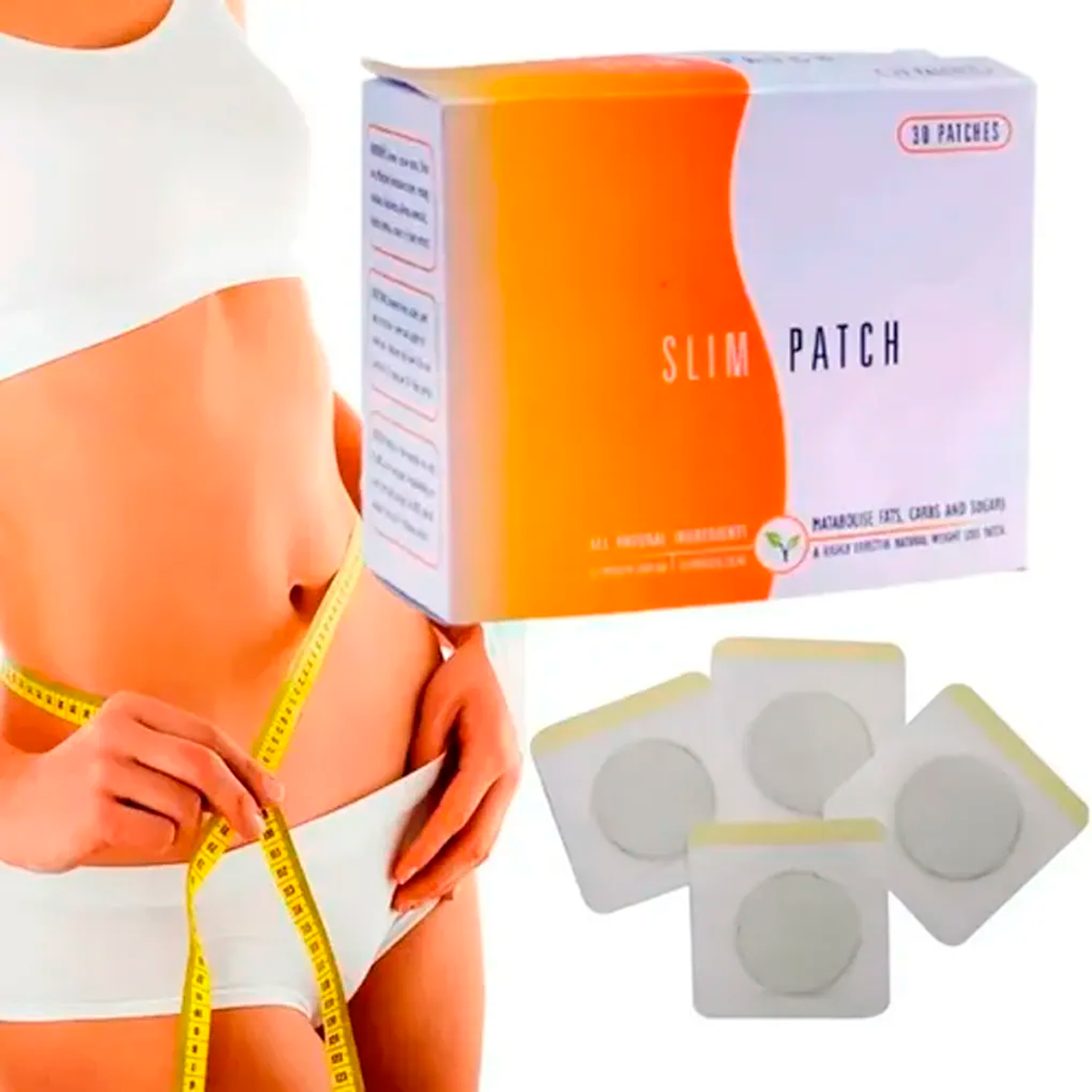 Fajas Colombianas Short Reductor Levanta Cola Control Abdominal De Regalo Pack 30 Unidades De Parches Slim Patch Para Adelgazar Reductores De Celulitis