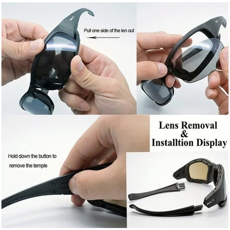 Lentes Tácticos Goggles Militar Motociclismo Deportivos