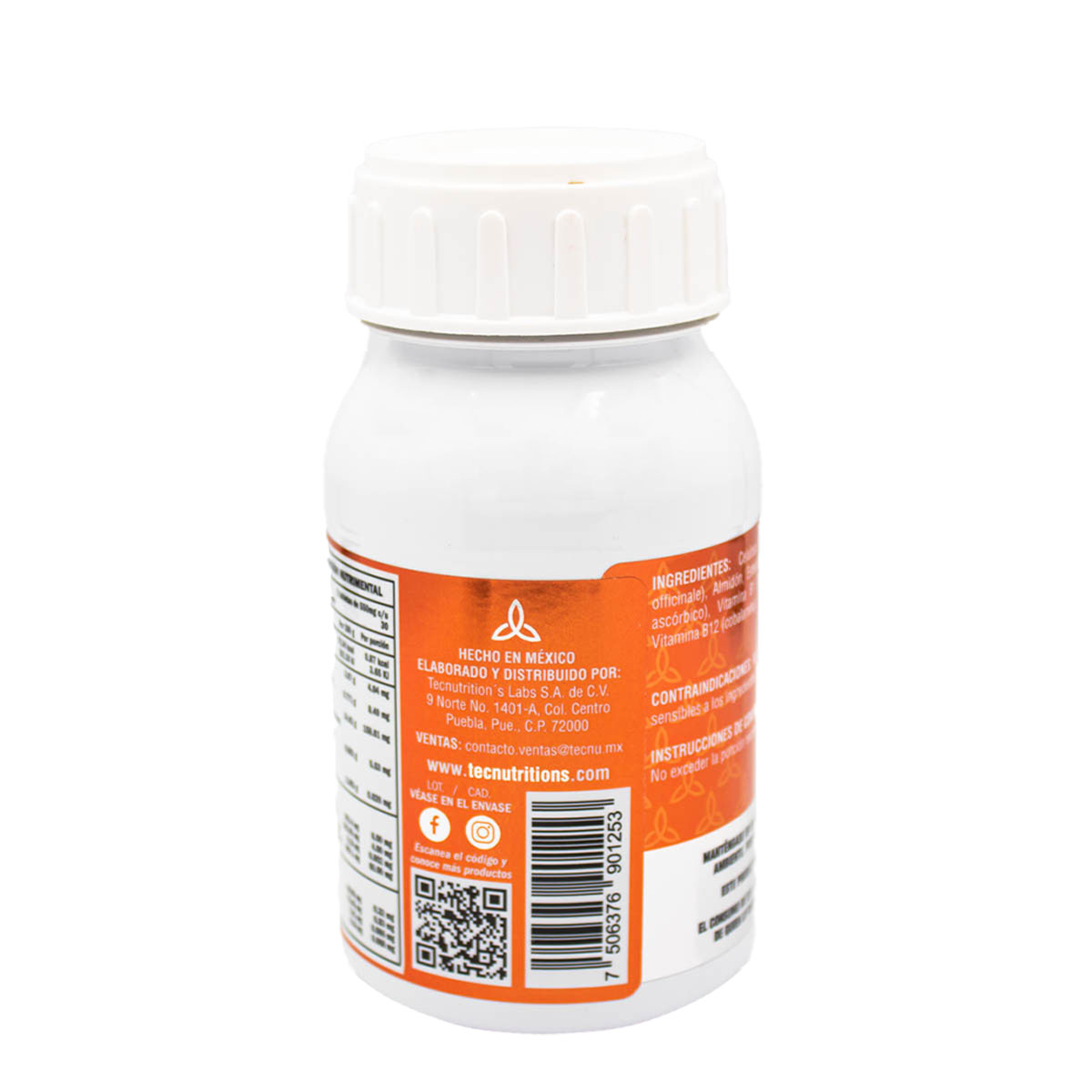 Suplemento Alimenticio con antioxidantes y vitaminas, Jengibre, 60 tabl