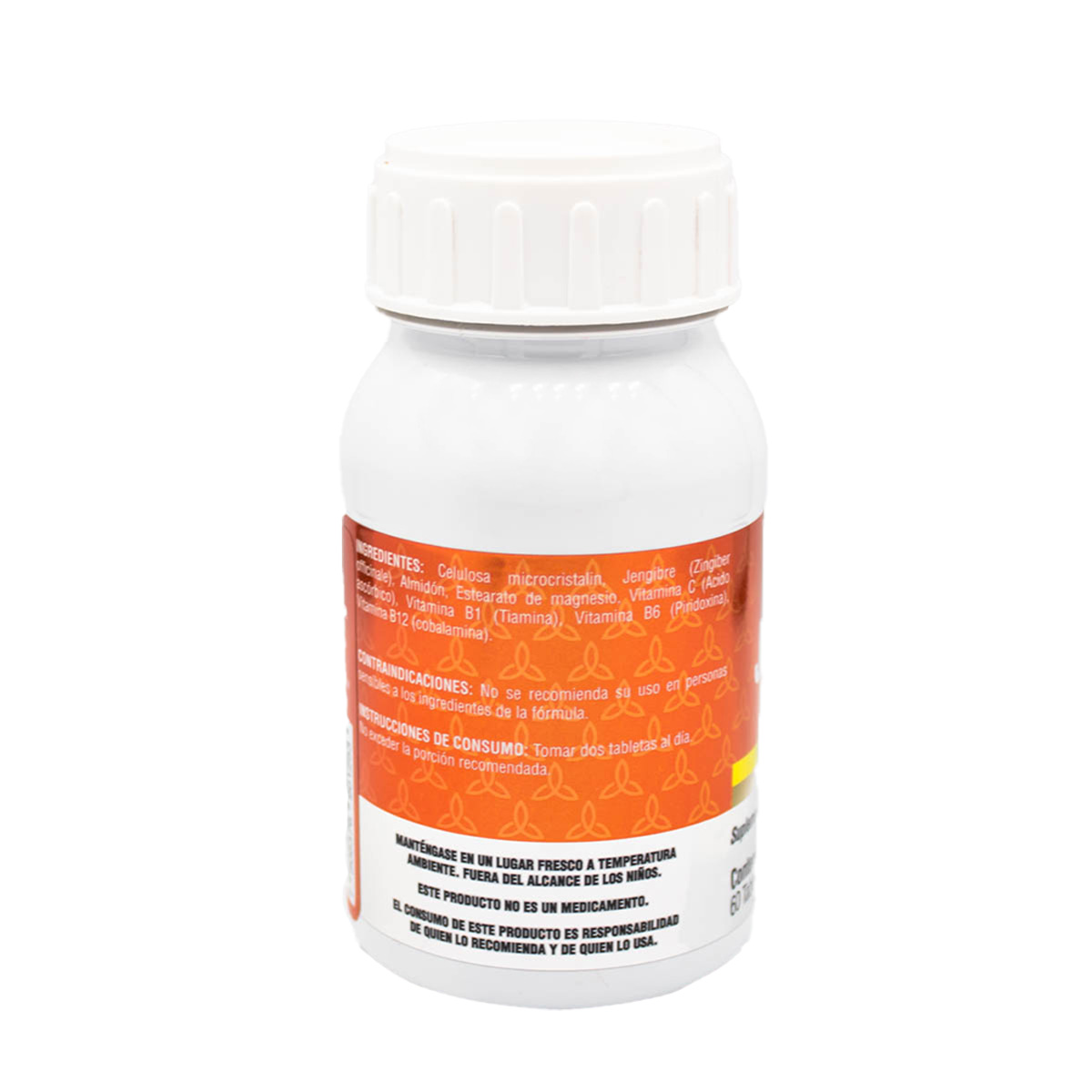 Suplemento Alimenticio con antioxidantes y vitaminas, Jengibre, 60 tabl