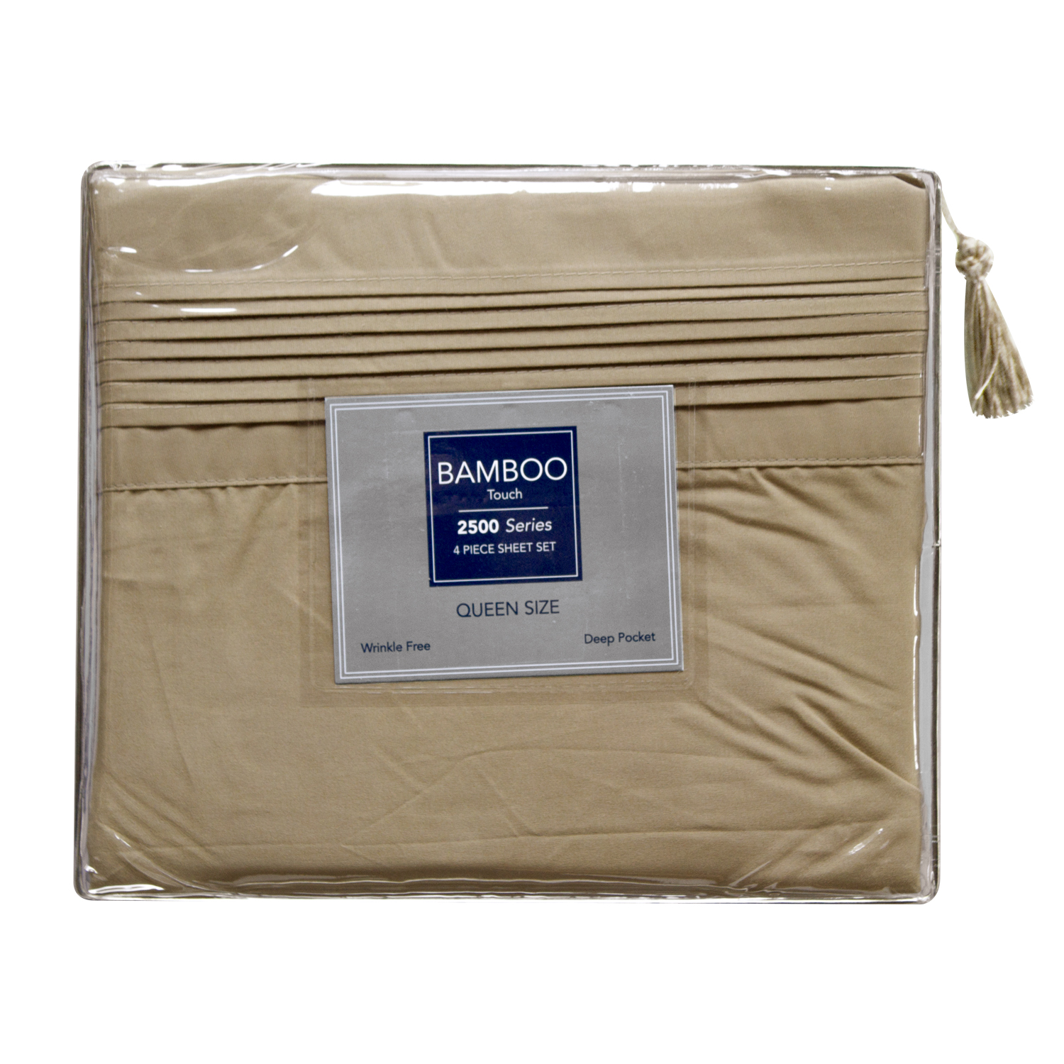 TWIN BROTHERS SABANA BAMBOO TOUCH 2500 SERIES QUEEN SIZE GRIS PARDO