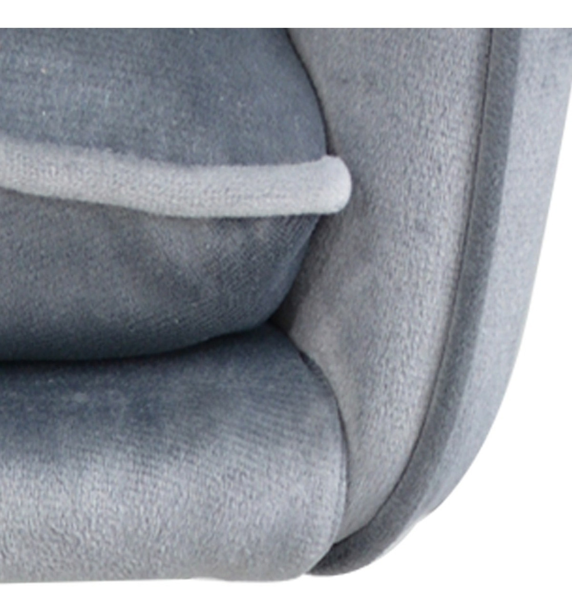 Set 2 Sillas Altas Tapizadas Banco Terciopelo Velvet Gris