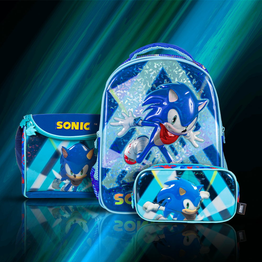 Kit Escolar Sonic 3 En 1 Edición Kinder Colección Run Away