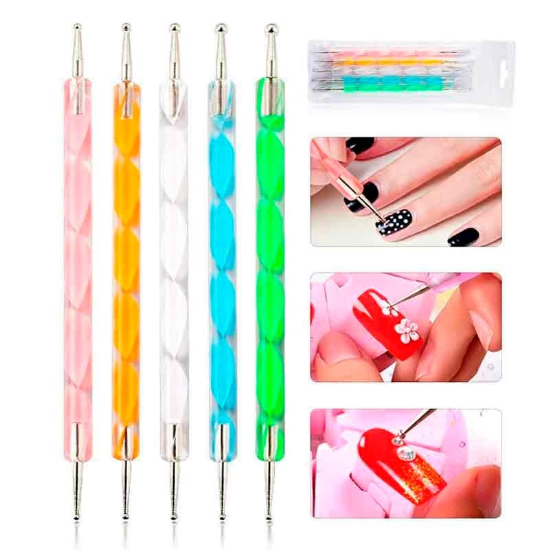 Uñas Gelish Esmaltes Lampara LED Arte Decorativo Para Uñas Manciura Set Decorativo 67 Piezas