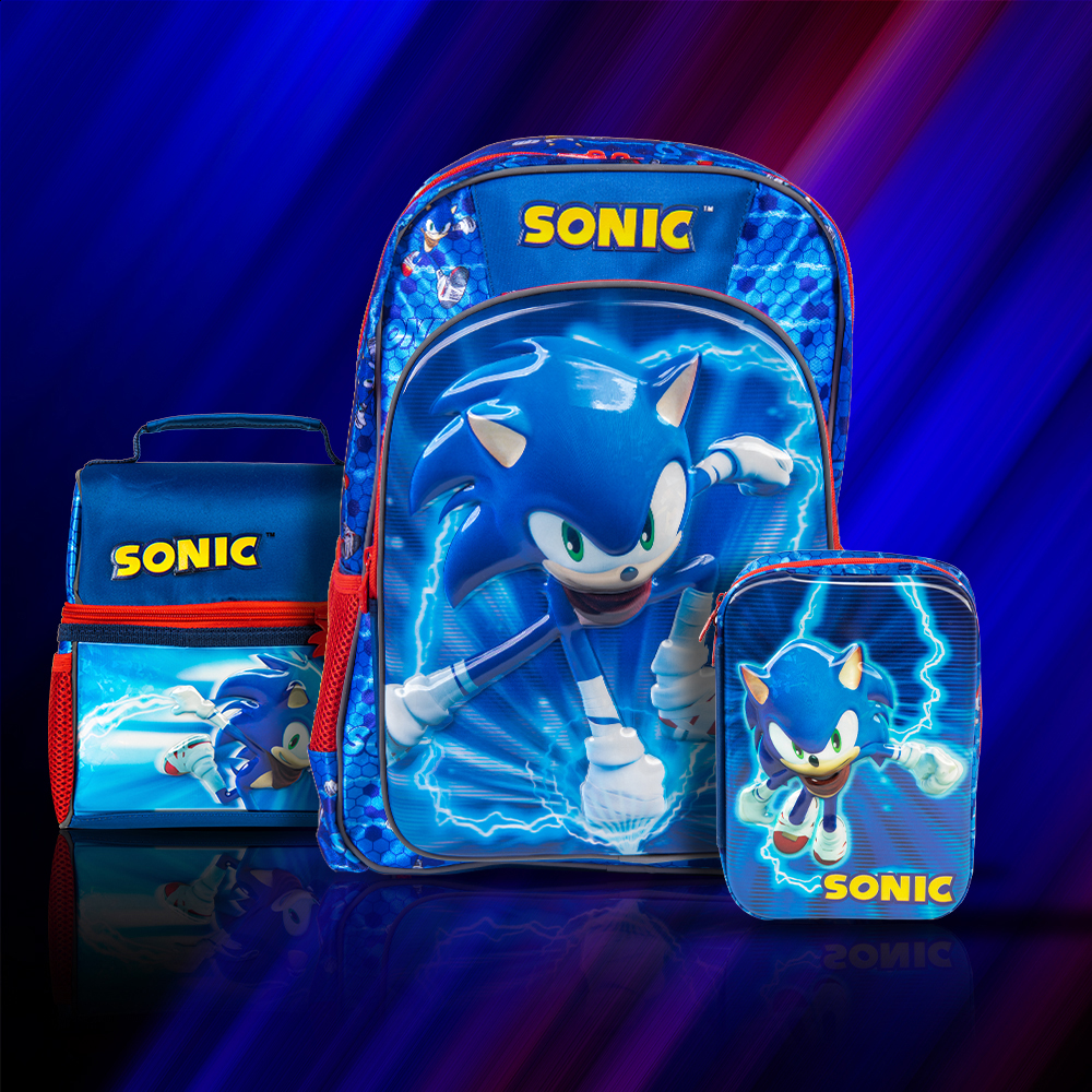 Kit Escolar Sonic 3 En 1 Edit Primaria Colección Speed Force