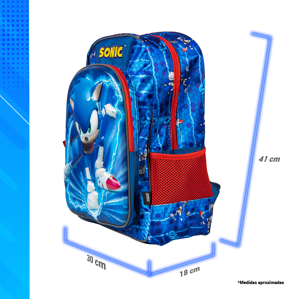 Kit Escolar Sonic 3 En 1 Edit Primaria Colección Speed Force