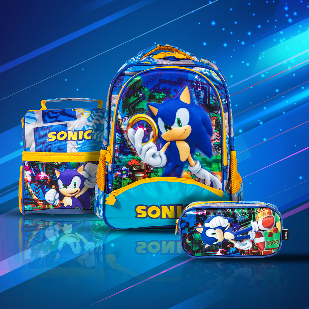 Kit Escolar Sonic 3 En 1 Edit Primaria Colección Ring Power