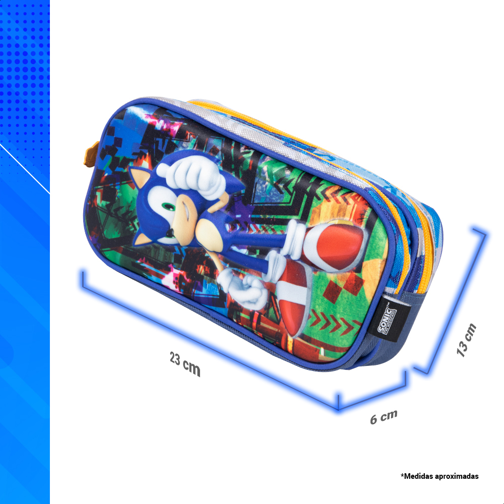 Kit Escolar Sonic 3 En 1 Edit Primaria Colección Ring Power