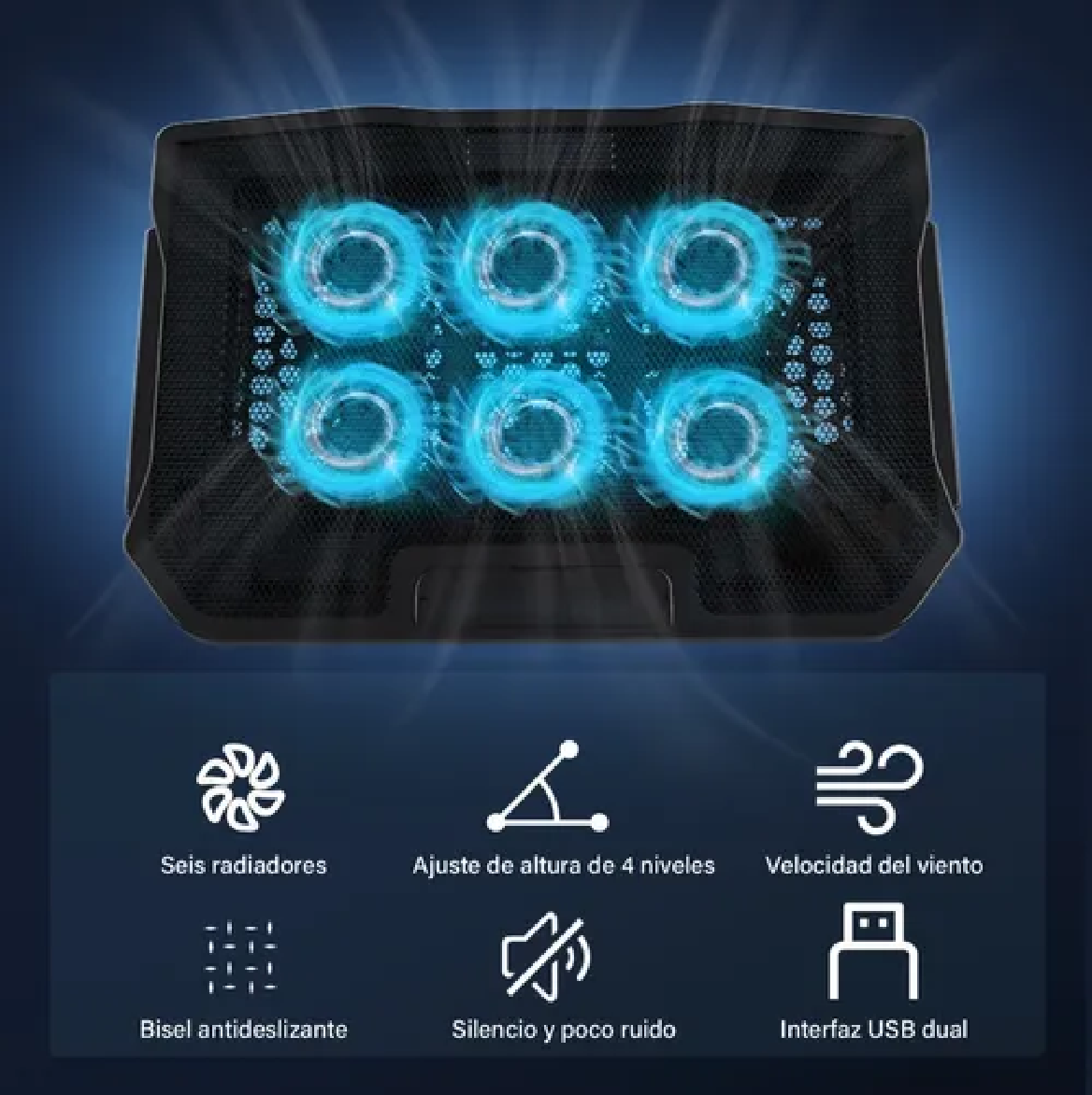 Base De Refrigeración Para Computadora Portátil