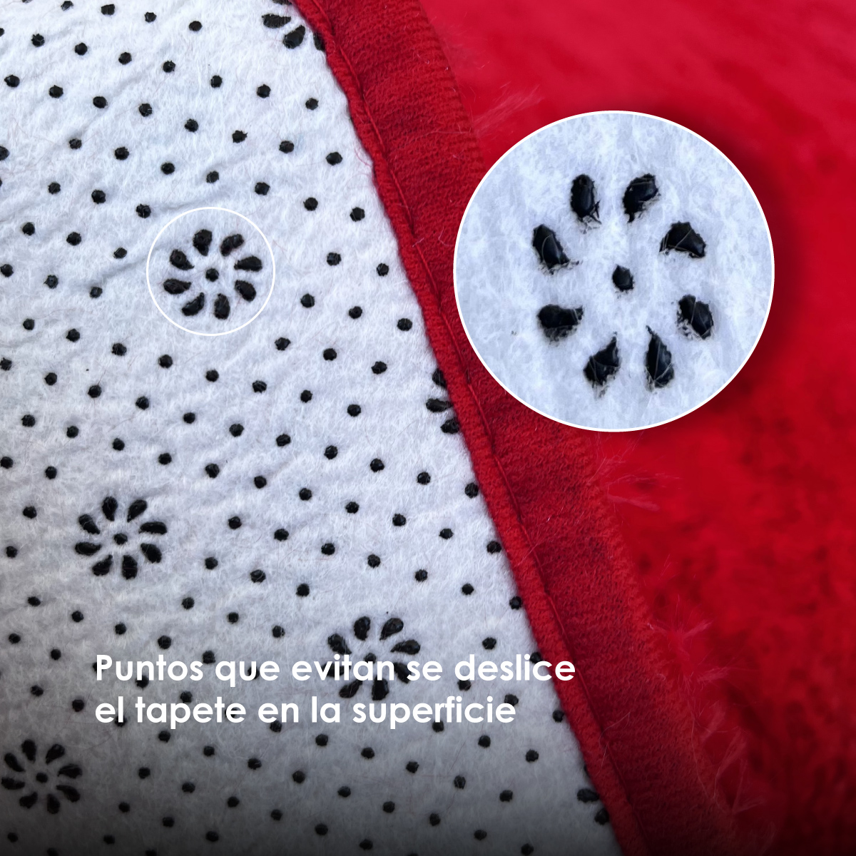 Tapete Sala Tipo Shag 200x160cm Pelo Largo Suave Rojo