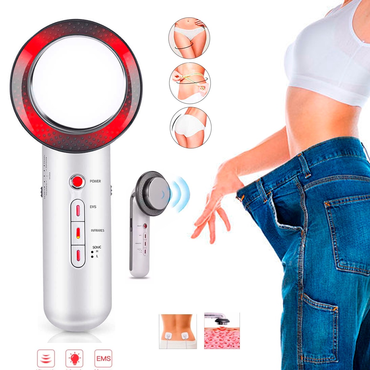 Cavitador Ultrasónico Funciones En Para Masaje Corporal