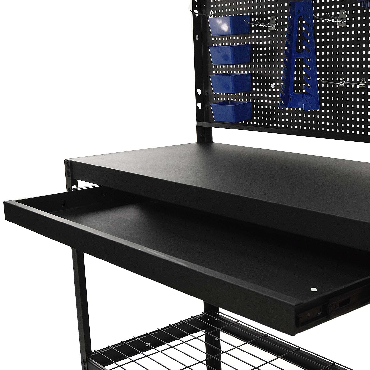 Knova Mesa de Trabajo para Taller Metálica c/ dimensiones1220 x 560 x 1500 mm c/Cajón