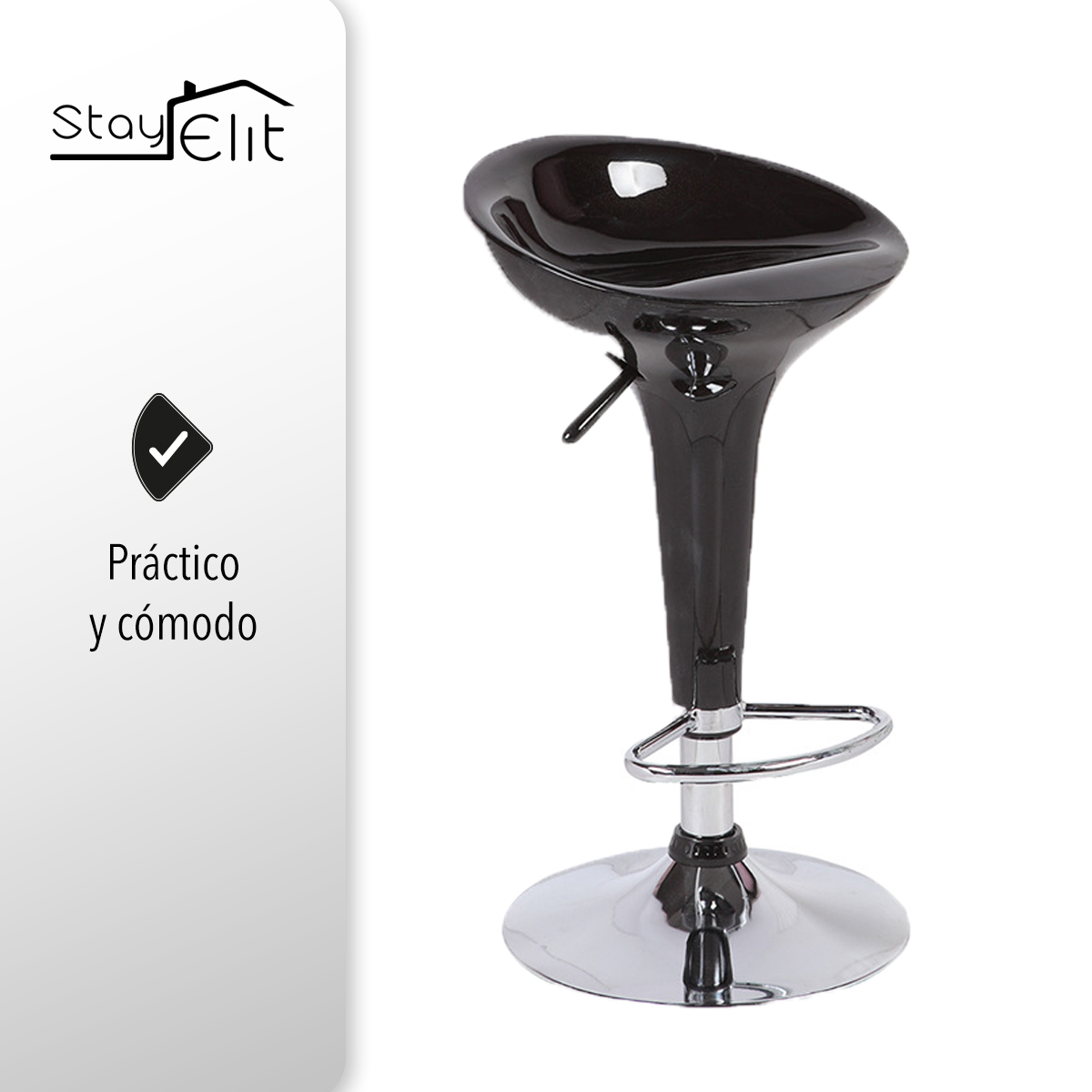Taburetes de bar (2 unidades) altura regulable piel sintética barra giratoria( taburetes, sillas de comedor, desayunador)