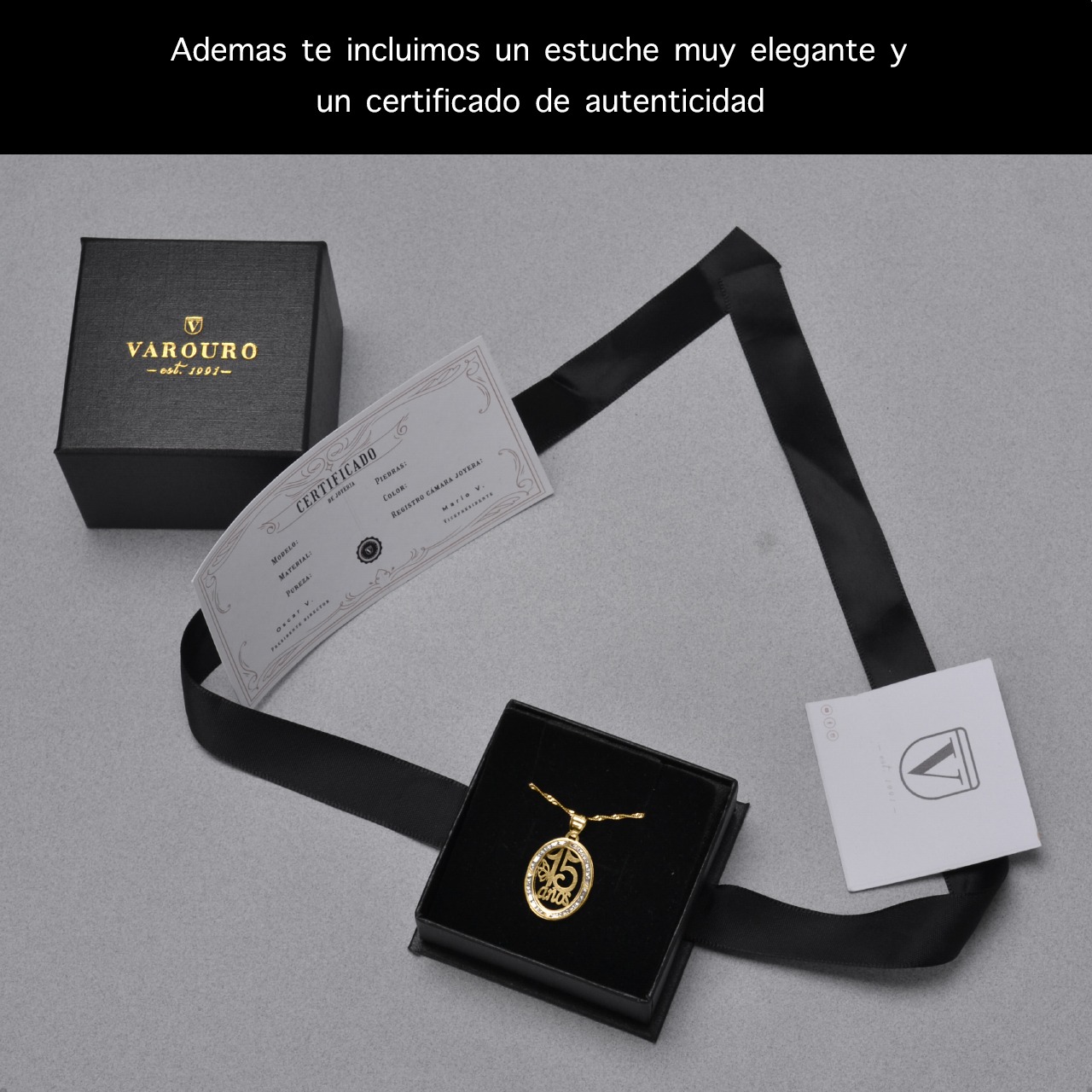 Dije 15 Años Mariposa Dije Con Cadena 50cm Oro 10k