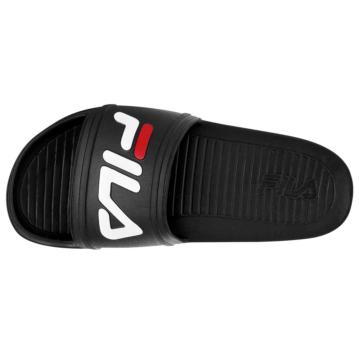 Sandalias Fila Sleek Slide Lt Negro Tallas De #25 A #29 Hombre.