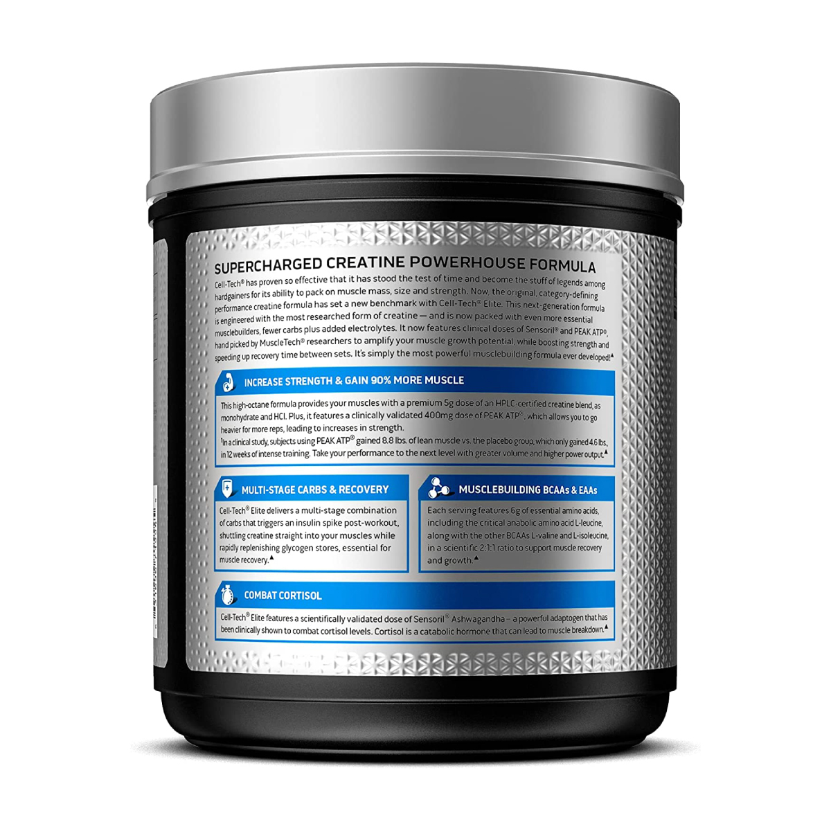 Sistema de Creatina Muscletech Cell Tech Elite 594g 20 Serv. - Icy Berry Slushie