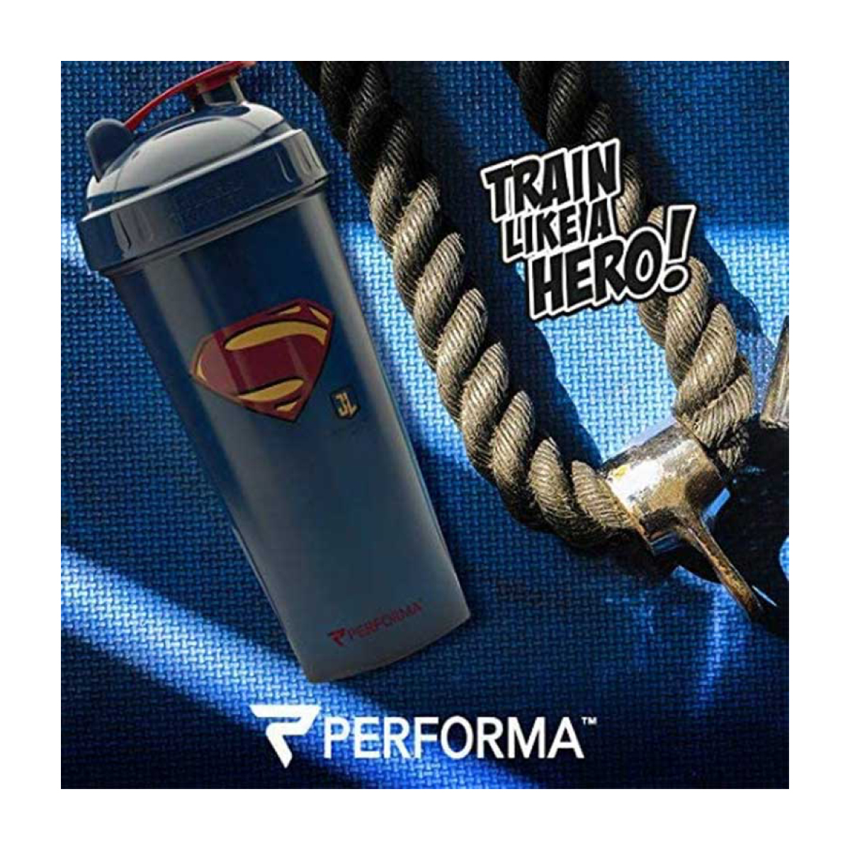 Vaso Shaker Performa Superman 28 oz 828ml Mezclador.