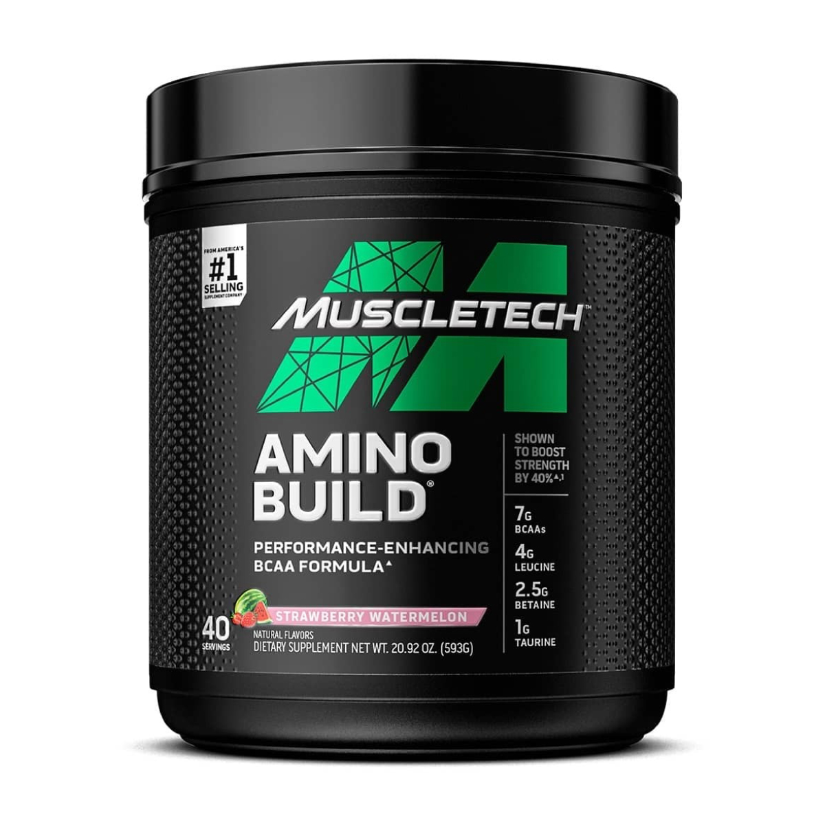 Formula de BCAAs MuscleTech Amino Build 593g 40 Serv. - Fresa Sandia