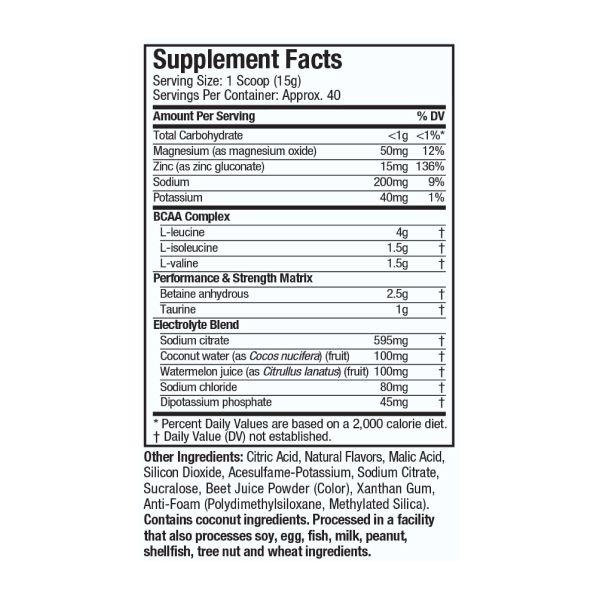 Formula de BCAAs MuscleTech Amino Build 593g 40 Serv. - Fresa Sandia