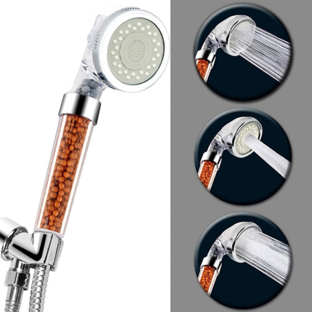 Cabezal De Regadera De Baño De Alta Presión Con Filtro