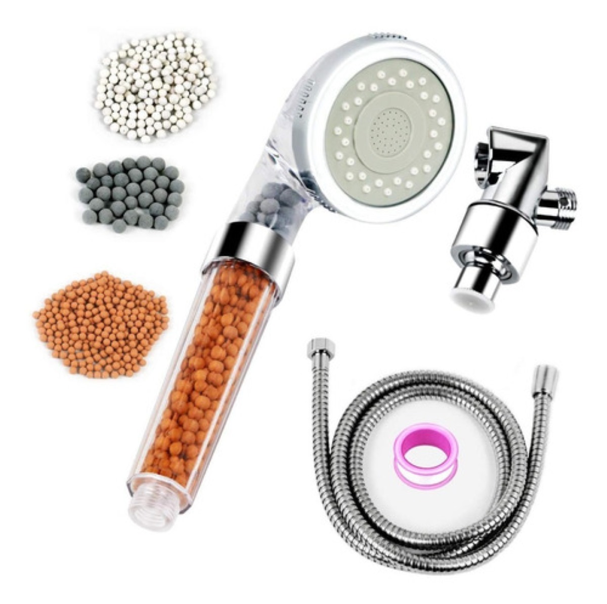 Cabezal De Regadera De Baño De Alta Presión Con Filtro