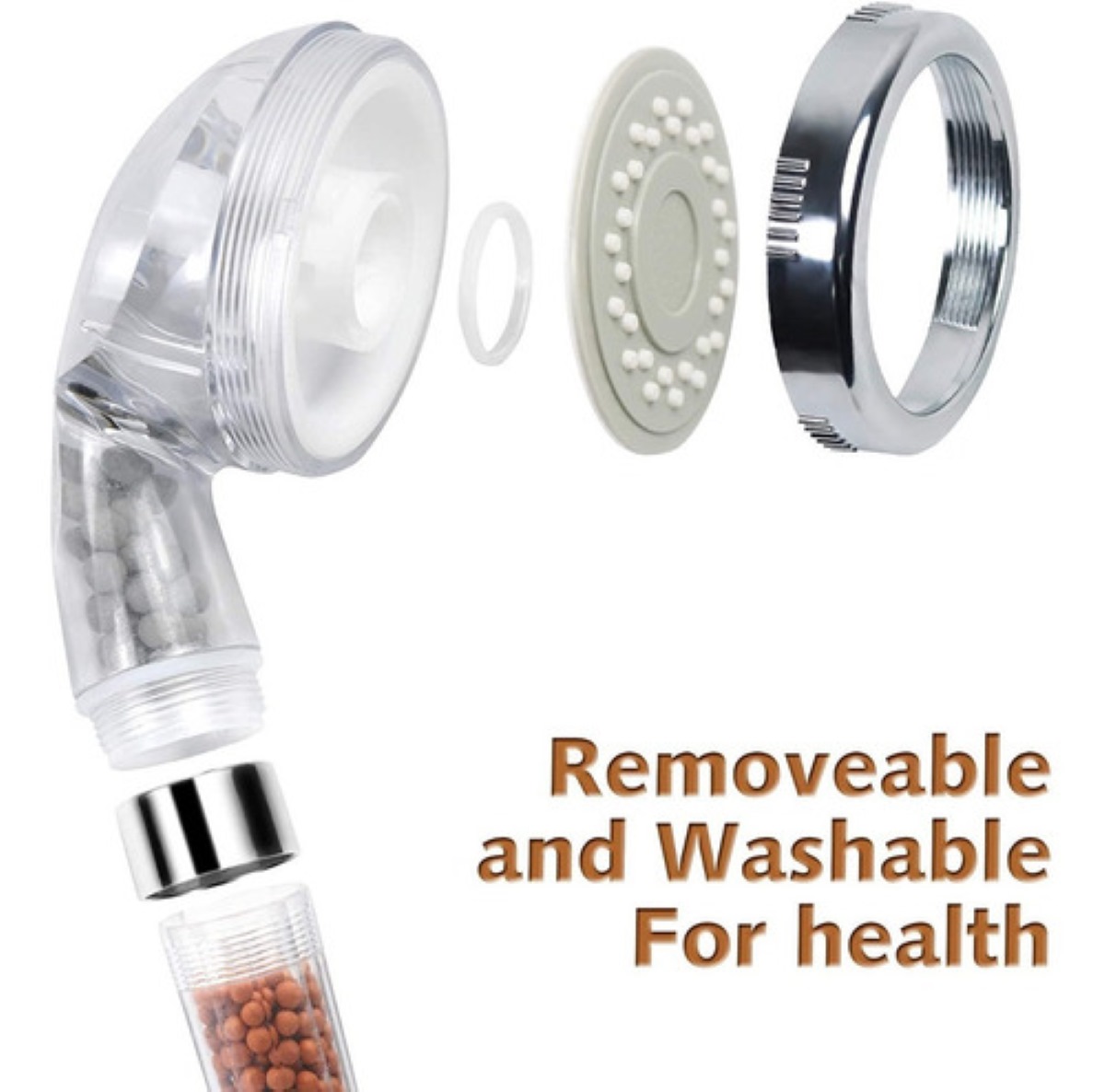 Cabezal De Regadera De Baño De Alta Presión Con Filtro