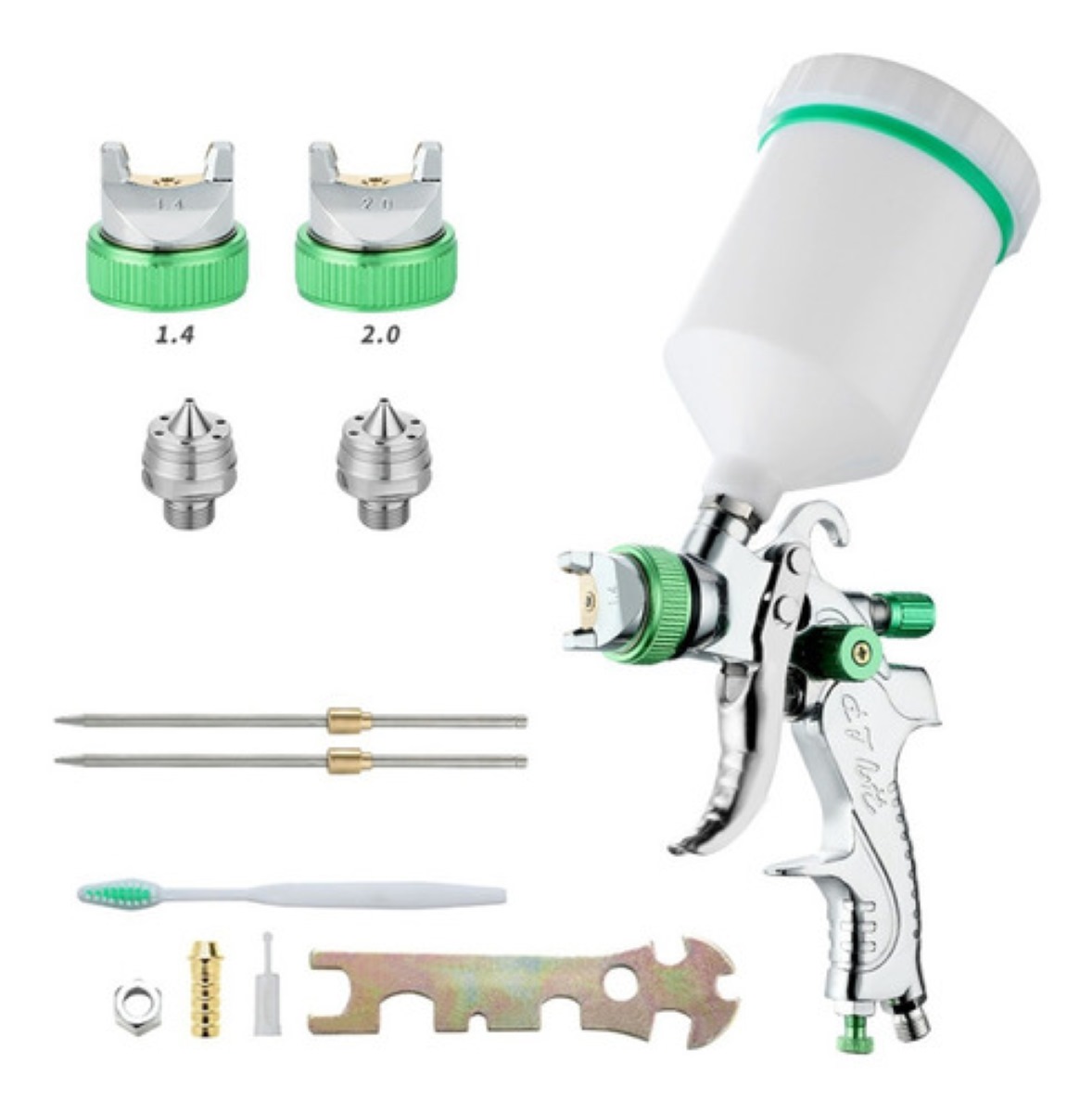 Pistola Pintar Con 2 Boquillas Extras 1.4 2.0