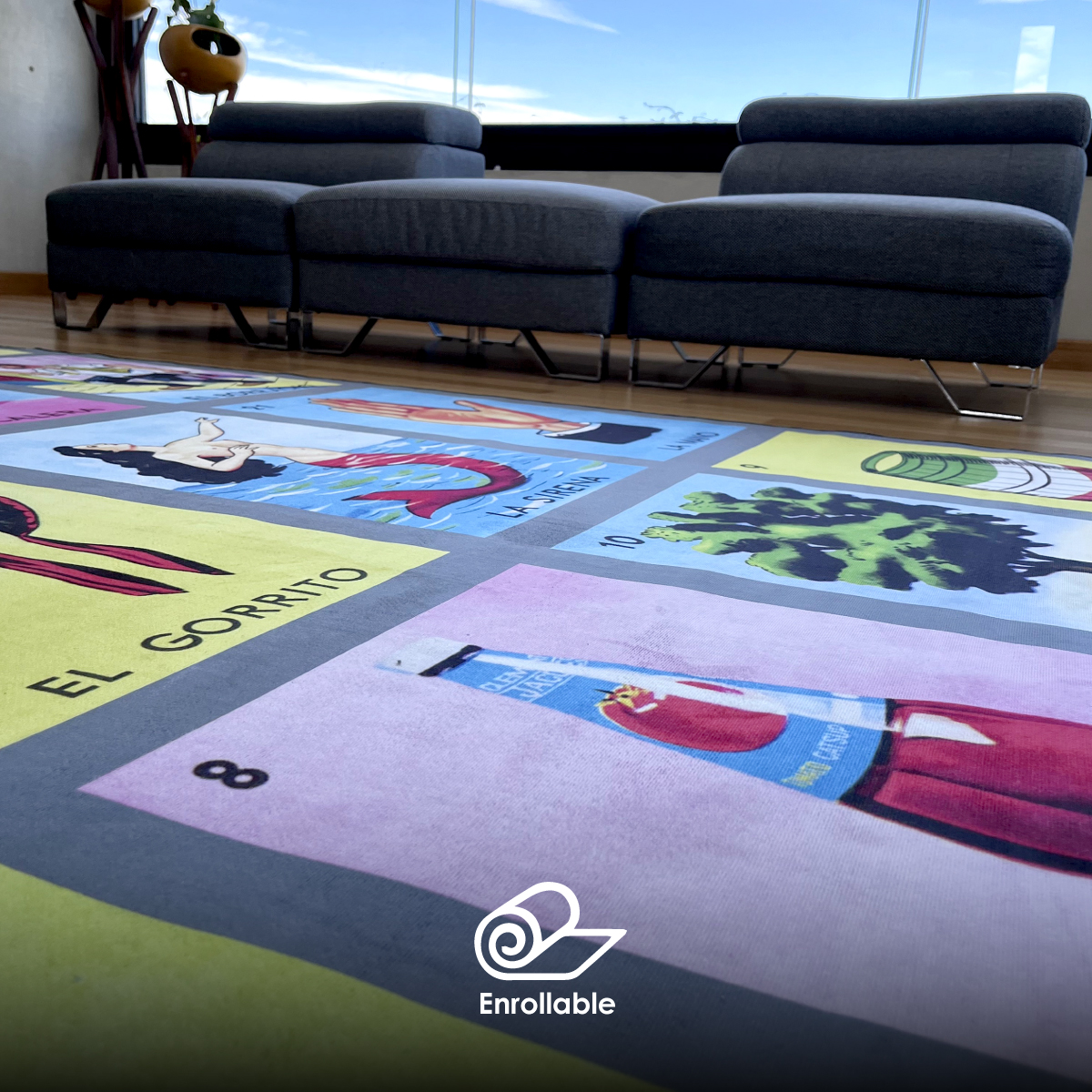 Tapete Sala Estilo Nórdico 200x160 Cm Suavidad Elegancia Loteria