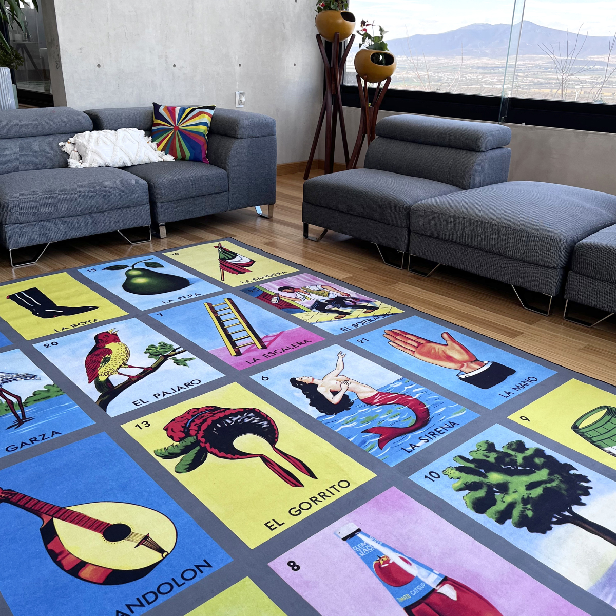 Tapete Sala Estilo Nórdico 200x160 Cm Suavidad Elegancia Loteria