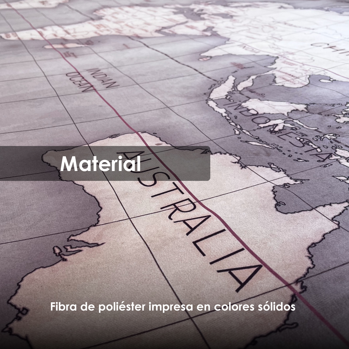 Tapete Sala Estilo Nórdico 200x160 Cm Suavidad Elegancia Mapa