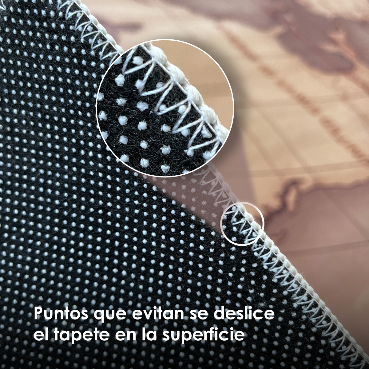 Tapete Sala Estilo Nórdico 200x160 Cm Suavidad Elegancia Mapa