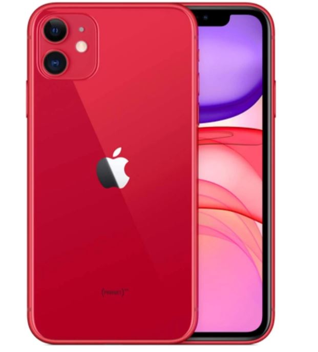 Celular iPhone  11 128GB (Rojo) Reacondicionado Grado A.