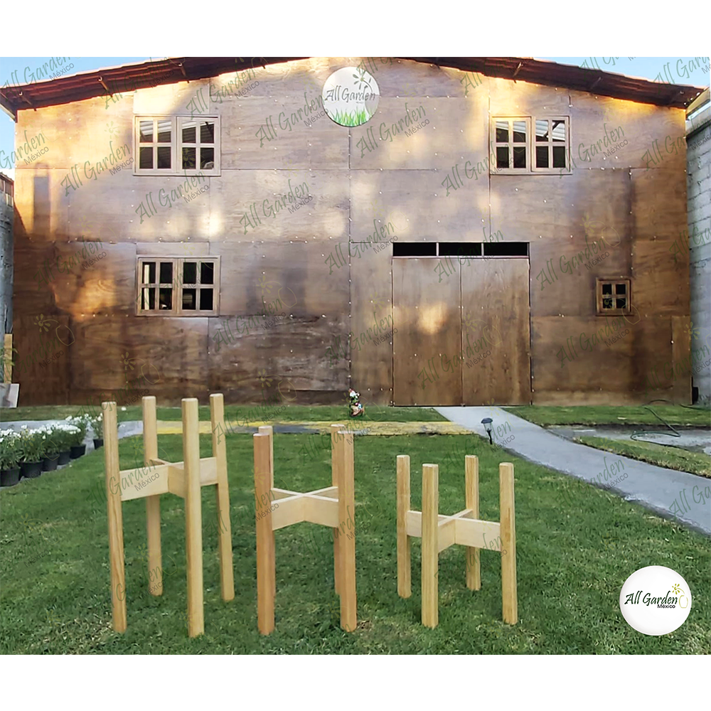 Base de Madera para Macetas All Garden MX Modelo Chico 45*