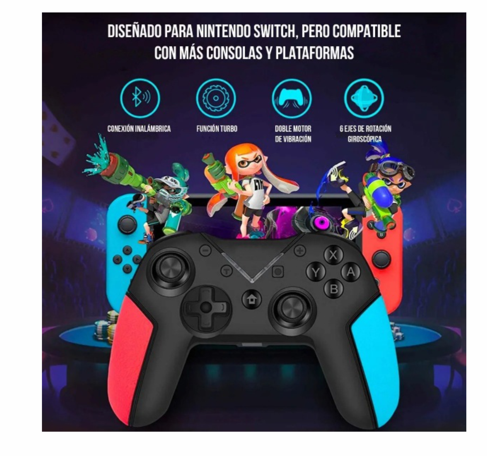 Control Joystick Inalámbrico Para Nintendo Switch Pc Celular