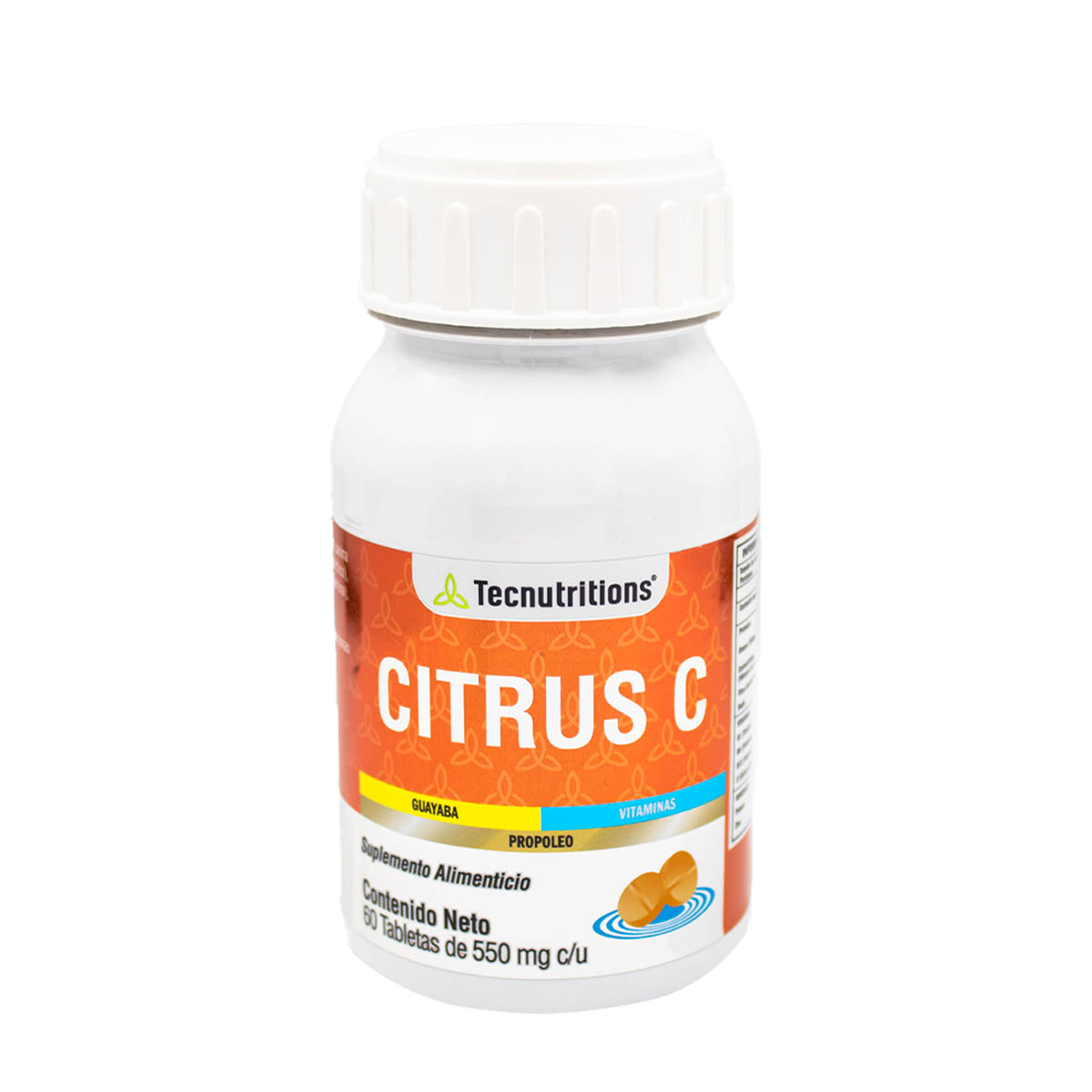 Suplemento alimenticio antioxidante, multivitamínico, Citrus C, 60 tabl