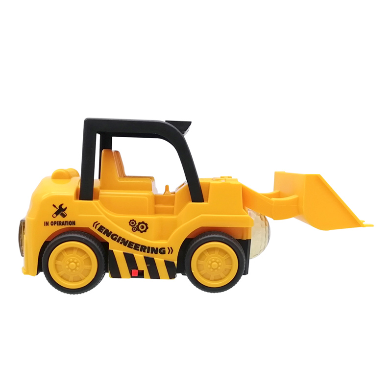 Excavadora de simulación para niños, juguete con música y luz, regalo de cumpleaños