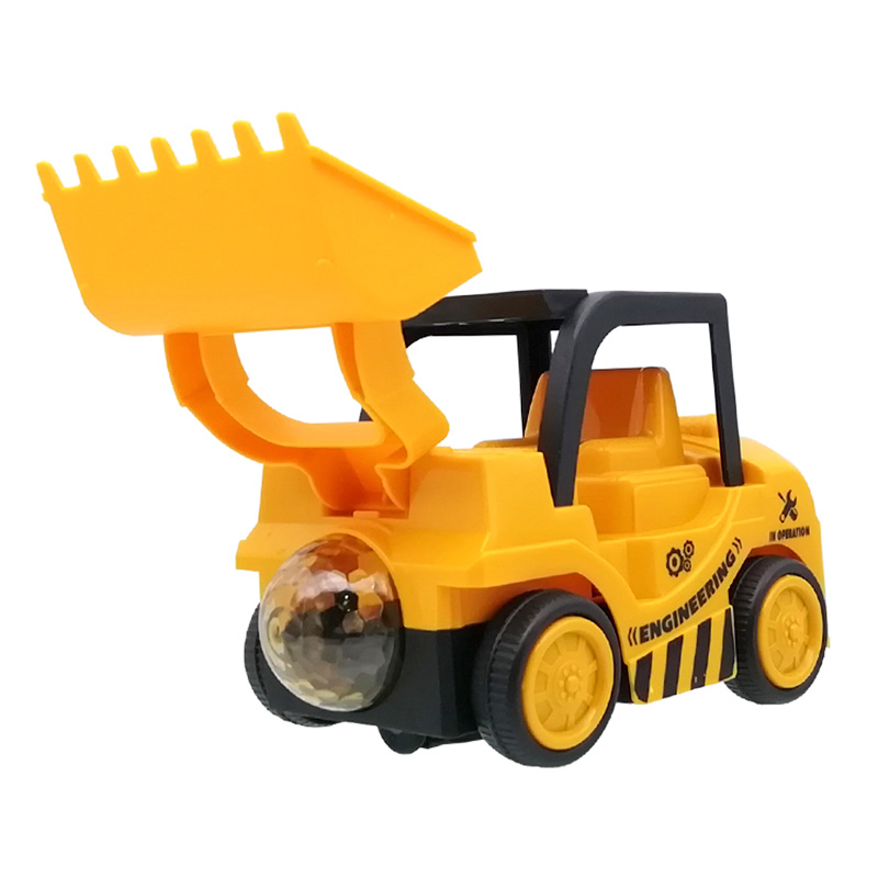 Excavadora de simulación para niños, juguete con música y luz, regalo de cumpleaños