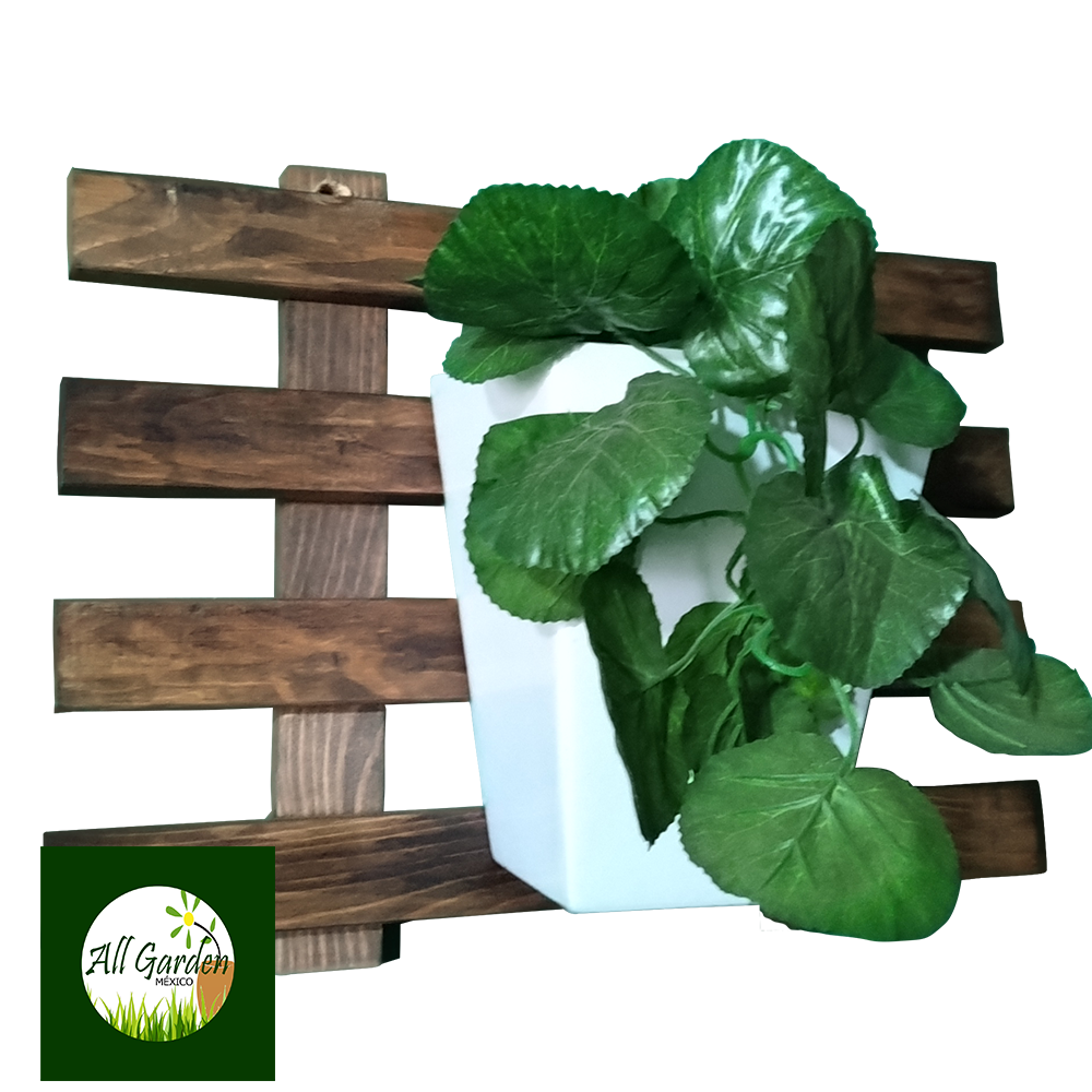 Base de Madera para Macetas All Garden MX Modelo Base para Pared 35x45cm