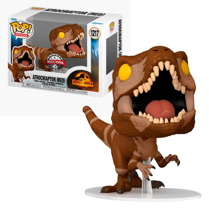 Funko Pop Red Atrociraptor #1217 Jurassic World Dominion Dinosaurio