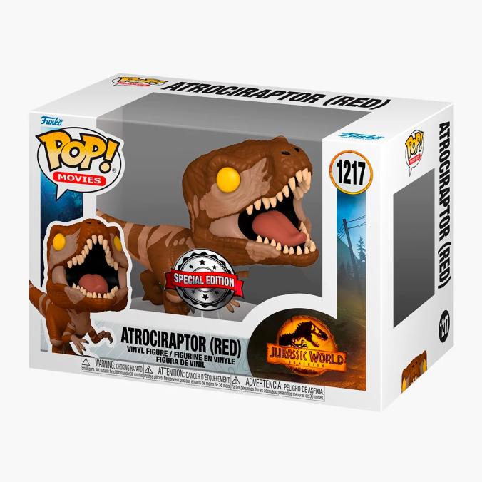 Funko Pop Red Atrociraptor #1217 Jurassic World Dominion Dinosaurio