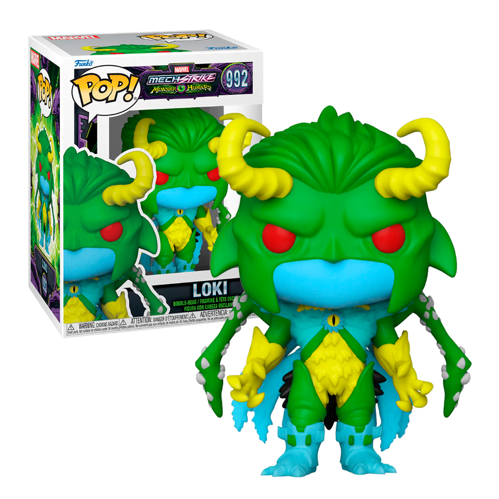 Funko Pop Loki #992 Marvel Mech Strike Monster Hunters Comic Figura Original